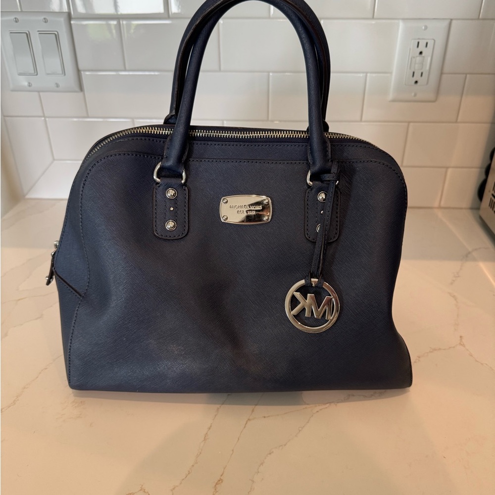 Michael Kors Dark Blue Satchel
